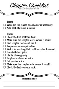 Chapter Revision Checklist (Printable)