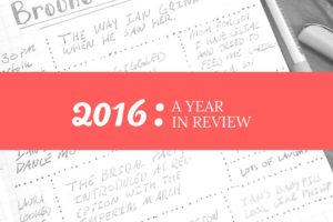 2016: A Year in Review